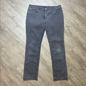 Escada Washed Black Women's Straight Leg Denim Jeans Designer‎